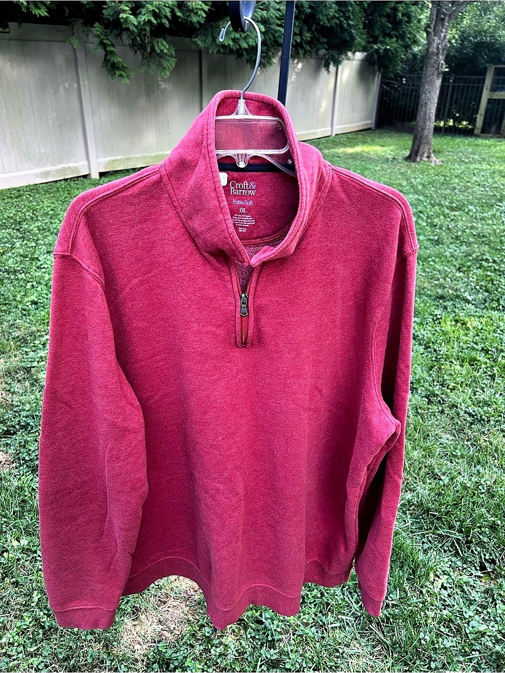 Croft & Barrow Extra Soft Quarter-Zip Pullover Men's  XXL